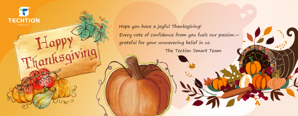 Thanksgiving greetings from Techtion Smart!