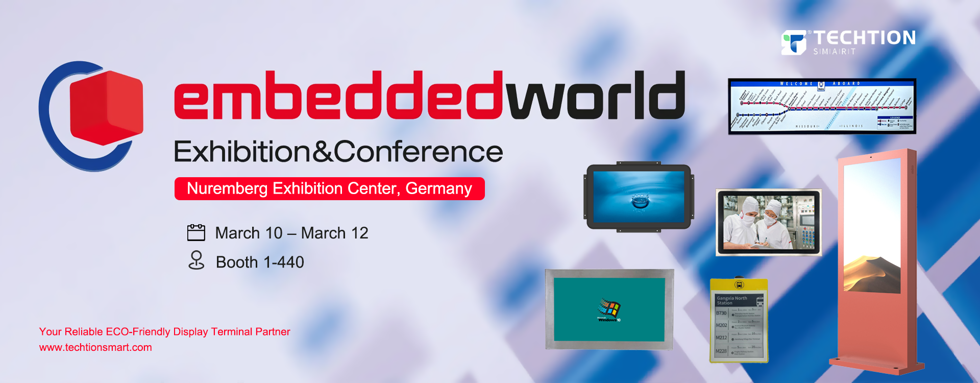 Invitation to Visit Techtion Smart at Embedded World 2026 | Booth 1-440