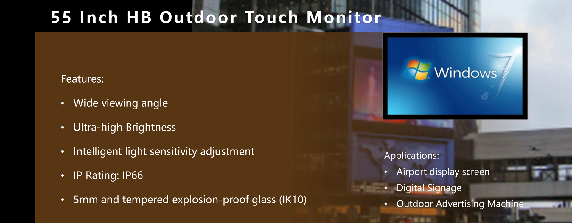 TS-55THD: 3000 nits Ultra-Bright 55