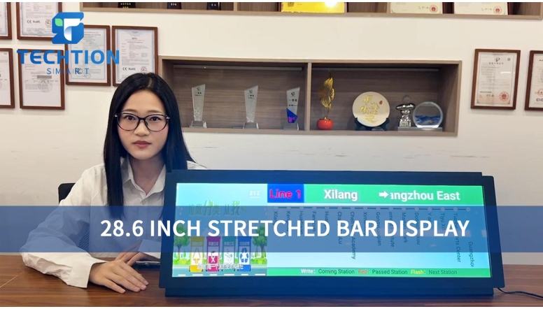 Enhancing Smart Transportation with Techtion Smart's Stretched Bar Display